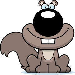 Smiling Cartoon Squirrel