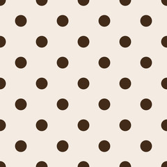 Polka dot background. Circle seamless pattern.