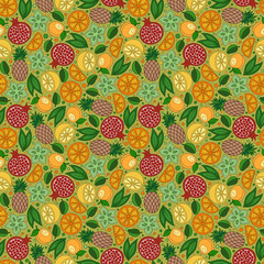 Exotic fruits. Background