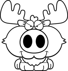 Cartoon Sly Moose