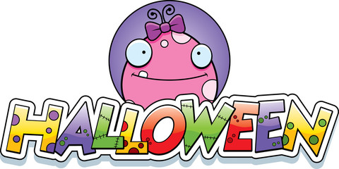 Cartoon Monster Halloween Graphic