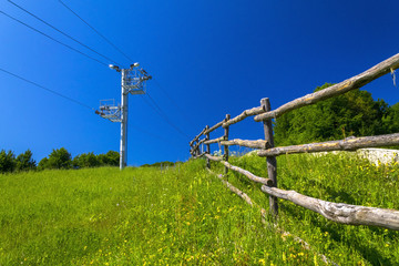 Ski resort in summer