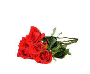 Obraz premium Roses in a Boquet for Love Wedding or Gift