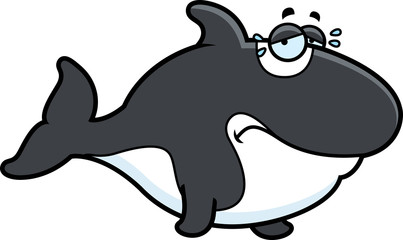 Crying Cartoon Killer Whale