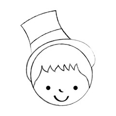 cute husband avatar character vector illustration design