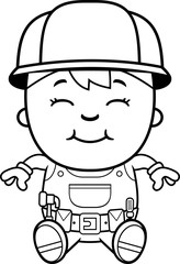 Builder Child Sitting