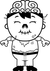 Smiling Cartoon Zombie