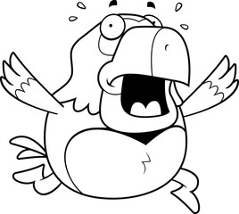 Cartoon Parrot Panic