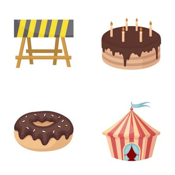 building, food and other web icon in cartoon style.Desert, circus icons in set collection.