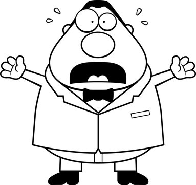 recommend clip art: Cartoon Groom Scared