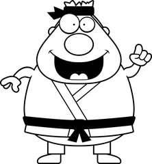 Cartoon Karate Man Idea