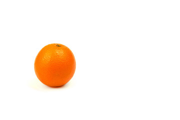 Orange fruit on isolated white background