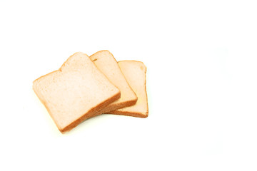 Fototapeta na wymiar Bread on white background