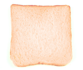 Bread on white background