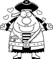Woman Pirate Hug