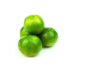 orange fruit on white background