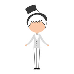 cute husband avatar character vector illustration design