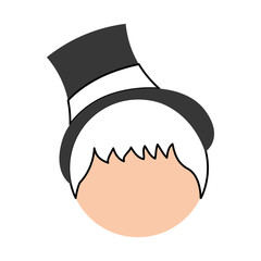 cute husband avatar character vector illustration design