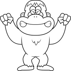 Angry Cartoon Bigfoot