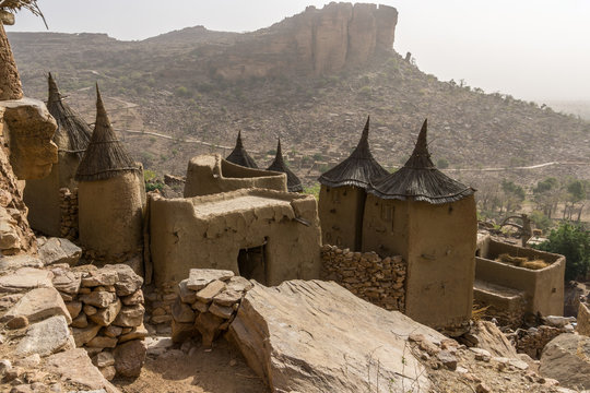 Dogon village at the Bandiagara Escarpment, Mali 