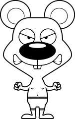 Cartoon Angry Mouse Swimsuit