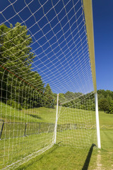 Soccer terrain in nature
