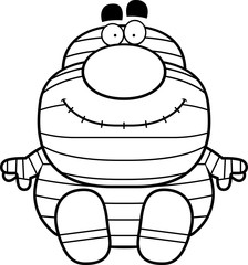 Cartoon Mummy Sitting