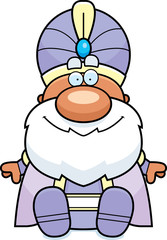 Cartoon Maharaja Sitting