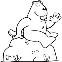 Beaver Sitting