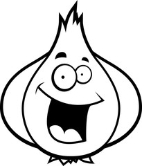 Cartoon Garlic Bulb