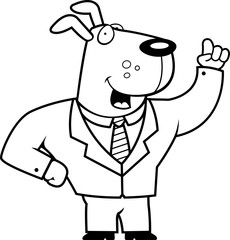Dog Businessman
