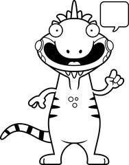 Cartoon Iguana Talking