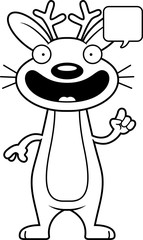 Cartoon Jackalope Talking