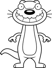 Happy Cartoon Otter