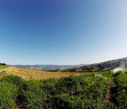 Vue des champs de la Cula 
