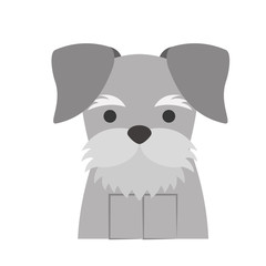 cute dog mascot icon vector illustration design