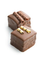 Sweet chocolate dessert.