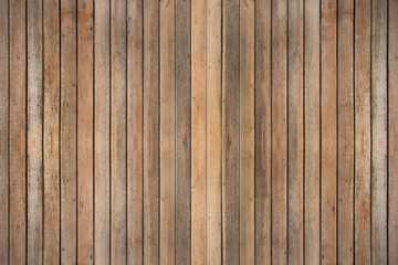 Wooden wall on white