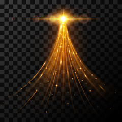 Star rise glowing effect © d1sk