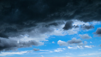 Dark stormy clouds