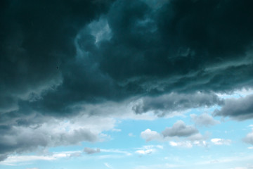Dark stormy clouds