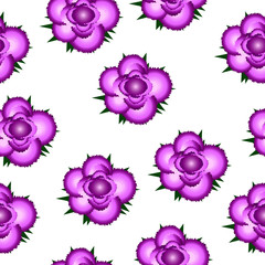 Pink roses seamless pattern background.