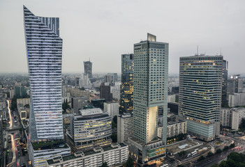 Warsaw's financial district
