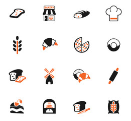 bakery icon set