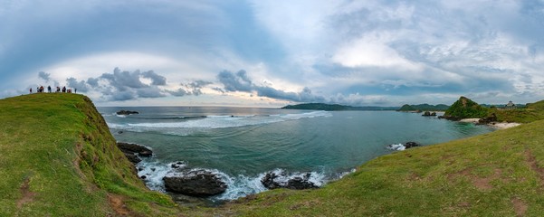 Putri Nyale Beach in Lombok, Indonesia