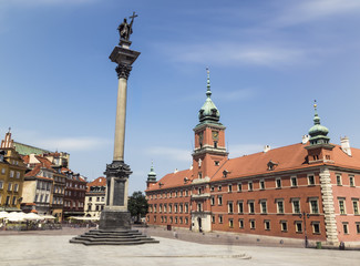 Naklejka na ściany i meble Warsaw's old town