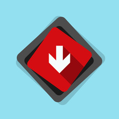 Down Arrow sign illustration