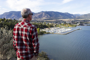 Man Penticton Okanagan Valley