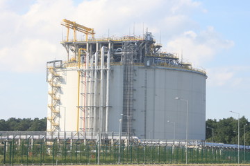 Gashafen in Swinemünde. LNG- Terminal.