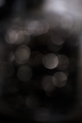 Silver bokeh on black background. 